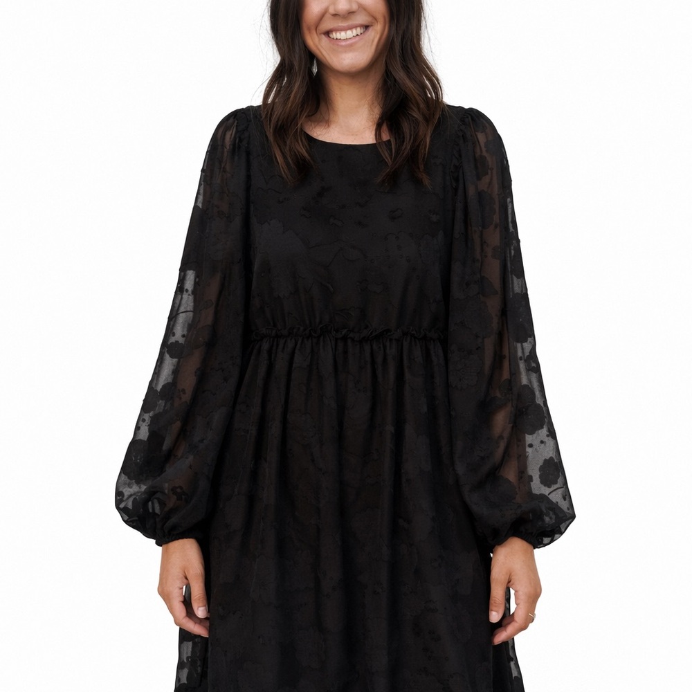 Miami Black Long Sleeve Dress